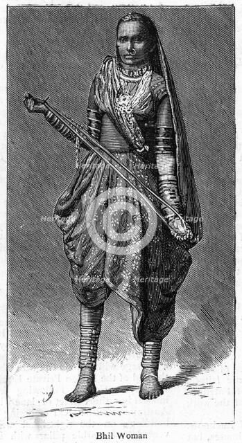 'Bhil woman', 1886. Artist: Unknown