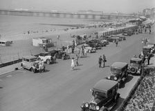 B&HMC Brighton Motor Rally, Madeira Drive, Brighton, Sussex, 1930. Artist: Bill Brunell