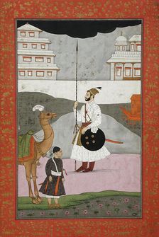Bhopali Ragini, Folio from a Ragamala (Garland of Melodies), 18th century. Creator: Unknown