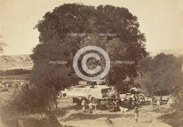 Bhowlie- A Well in the Punjab, 1858-61. Creator: Unknown.