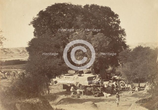 Bhowlie- A Well in the Punjab, 1858-61. Creator: Unknown.