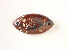 Bi-pointed spherical gorget, 1000 BCE-500 CE. Creator: Unknown
