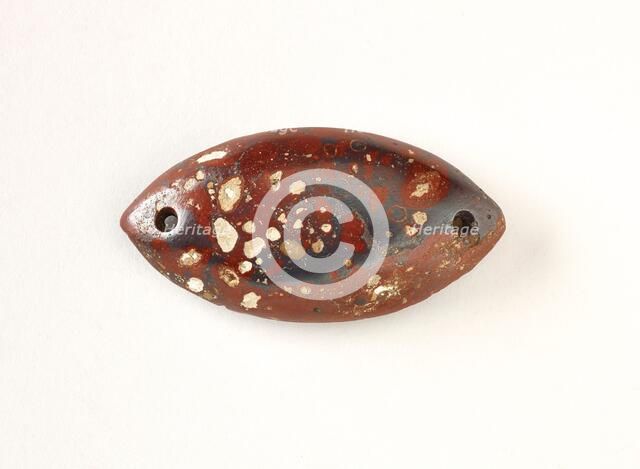 Bi-pointed spherical gorget, 1000 BCE-500 CE. Creator: Unknown.