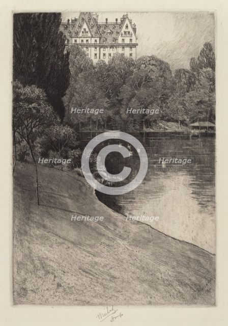 Bit of Central Park, probably 1918. Creator: Charles Frederick William Mielatz.