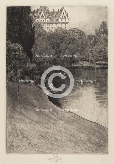 Bit of Central Park, probably 1918. Creator: Charles Frederick William Mielatz.