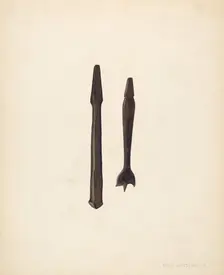 Bit and Countersink, c. 1940. Creator: Fred Hassebrock
