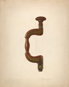 Bit Brace, c. 1940. Creator: Oscar Bluhme