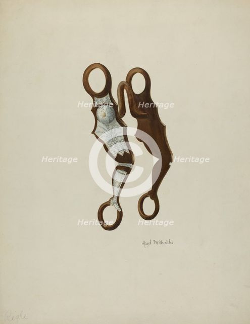 Bit, c. 1940. Creator: Hazel Sheckler.