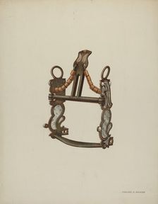 Bit with Curb, c. 1940. Creator: Frank C. Barks