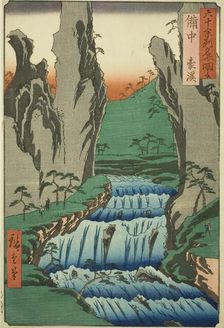 Bitchu Province: Gokei (Bitchu, Gokei), from the series "Famous Places in the Sixty-odd..., 1853. Creator: Ando Hiroshige