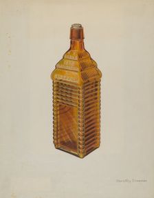 Bitters Bottle, c. 1939. Creator: Dorothy Brennan