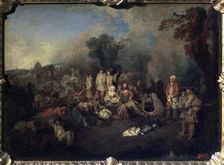 Bivouac c1710. Artist: Jean-Antoine Watteau