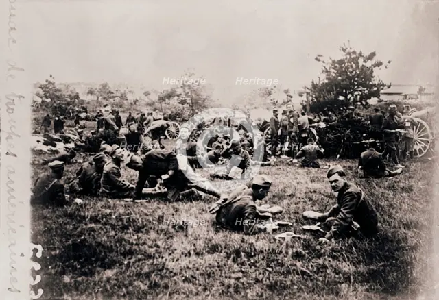 Bivouac of American troops, c1914-c1918. Artist: Unknown.