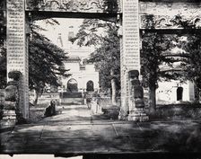 Biyunsi (Temple of Azure Clouds), Beijing: the Jingangta (Diamond Sutra Pagoda), viewed...1871. Creator: John Thomson
