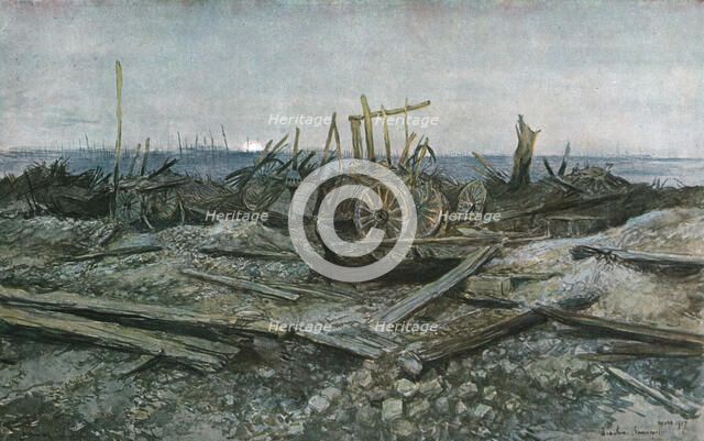 'Biaches', 1917. Creator: Francois Flameng.