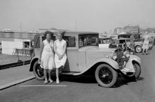 Bianchi saloon of Kitty Brunell at the B&HMC Brighton Motor Rally, Brighton, Sussex, 1930. Artist: Bill Brunell