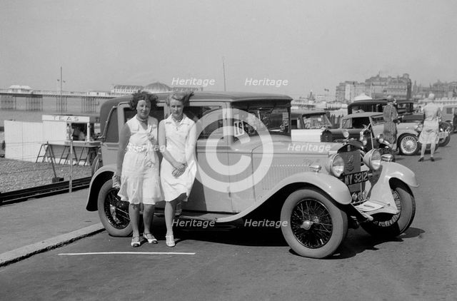 Bianchi saloon of Kitty Brunell at the B&HMC Brighton Motor Rally, Brighton, Sussex, 1930. Artist: Bill Brunell.