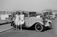 Bianchi saloon of Kitty Brunell at the B&HMC Brighton Motor Rally, Brighton, Sussex, 1930. Artist: Bill Brunell