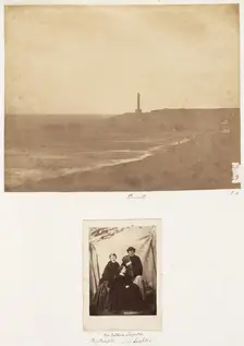 Biaritz; Sir Baldwin Leighton, Miss M. Leighton, Miss Leighton, 1853-56. Creator: James Knight