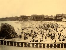 Biarritz - A la Grande Plage, c1930. Creator: Unknown