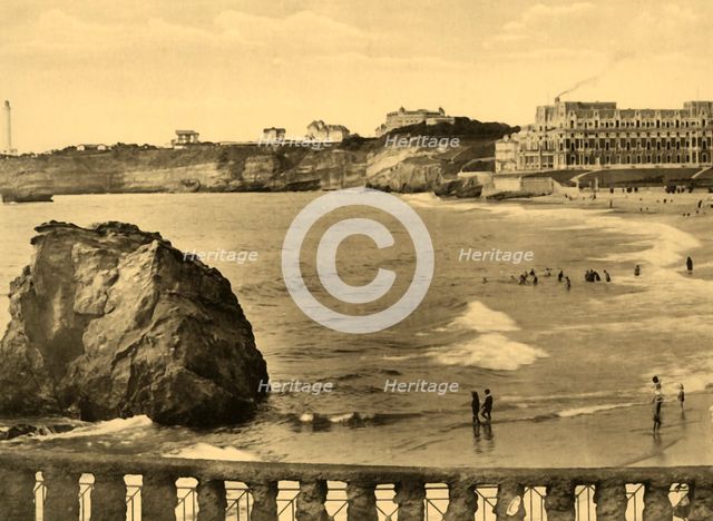 'Biarritz - Hotel du Palais et la Baie, c1930. Creator: Unknown.