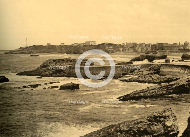'Biarritz - La Digue de la Cafetiere, c1930. Creator: Unknown.