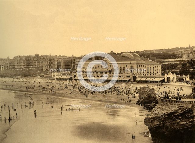 'Biarritz - Le Casino Municipal et la Grande Plage, c1930. Creator: Unknown.