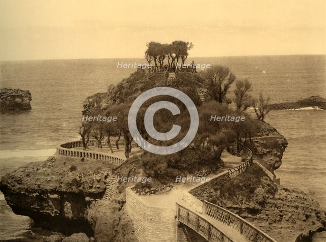 'Biarritz - Le Rocher du Basta, c1930. Creator: Unknown.