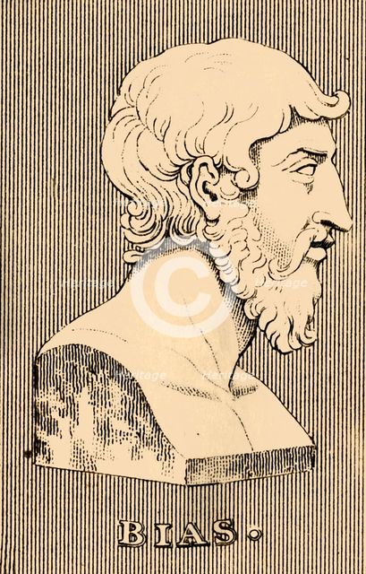 'Bias', (died 530 BC), 1830. Creator: Unknown.