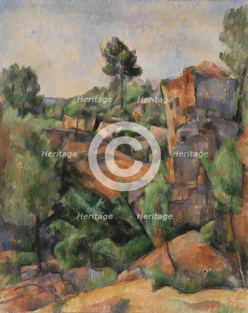 Bibémus Quarry (Carrière de Bibémus) , c. 1895. Creator: Cézanne, Paul (1839-1906).