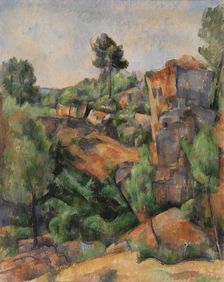 Bibémus Quarry (Carrière de Bibémus) , c. 1895. Creator: Cézanne, Paul (1839-1906)