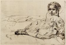 Bibi Valentin, 1859. Creator: James Abbott McNeill Whistler