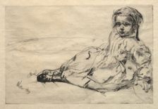 Bibi Valentin, 1859. Creator: James McNeill Whistler (American, 1834-1903)
