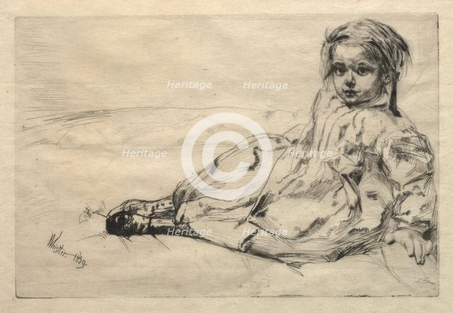 Bibi Valentin, 1859. Creator: James McNeill Whistler (American, 1834-1903).