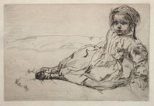 Bibi Valentin, 1859. Creator: James McNeill Whistler (American, 1834-1903)