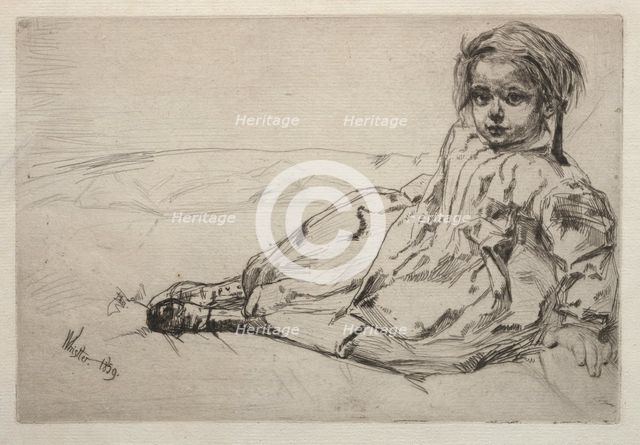 Bibi Valentin, 1859. Creator: James McNeill Whistler (American, 1834-1903).