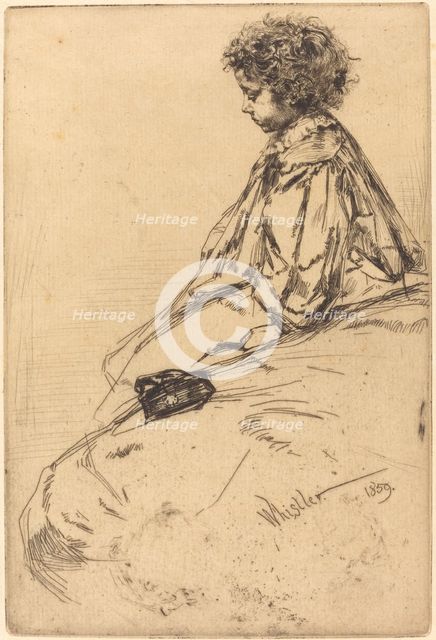 Bibi Lalouette, 1859. Creator: James Abbott McNeill Whistler.