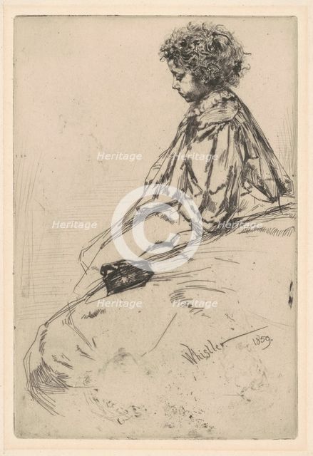 Bibi Lalouette, 1859. Creator: James Abbott McNeill Whistler.