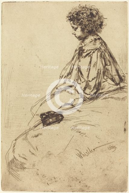 Bibi Lalouette, 1859. Creator: James Abbott McNeill Whistler.