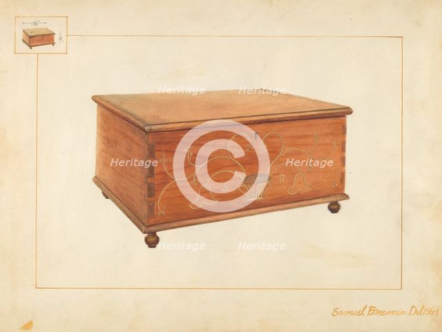 Bible Box, c. 1937. Creator: Samuel Fineman.