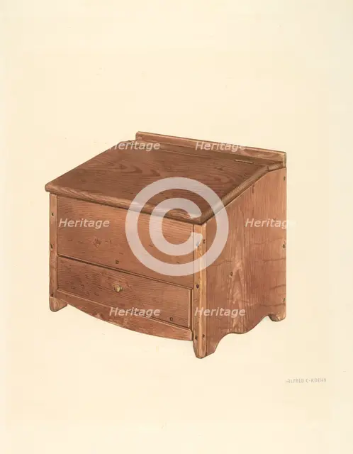 Bible Box, c. 1938. Creator: Alfred Koehn.