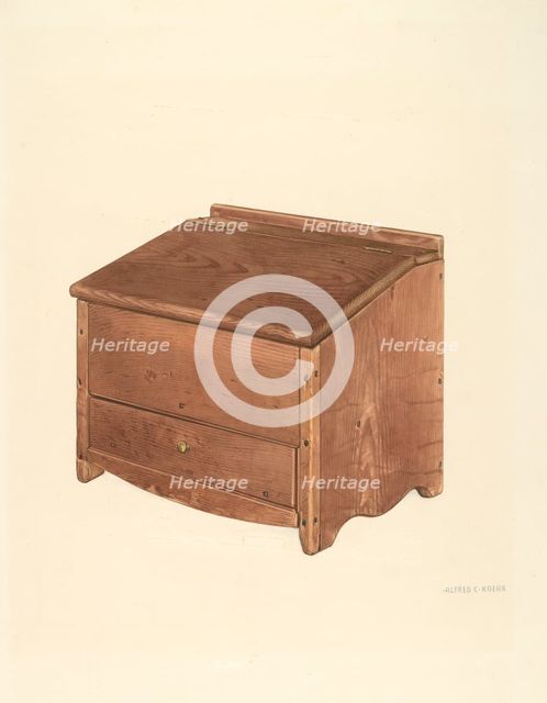 Bible Box, c. 1938. Creator: Alfred Koehn.