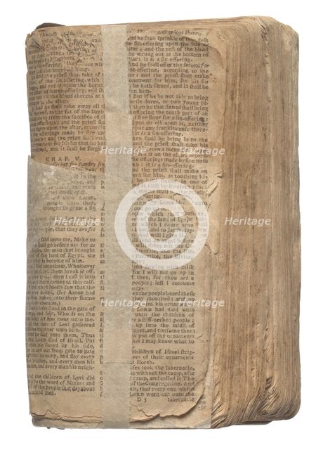 Bible belonging to Nat Turner, 1830s. Creator: Unknown.