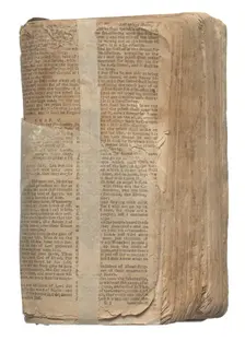 Bible belonging to Nat Turner, 1830s. Creator: Unknown