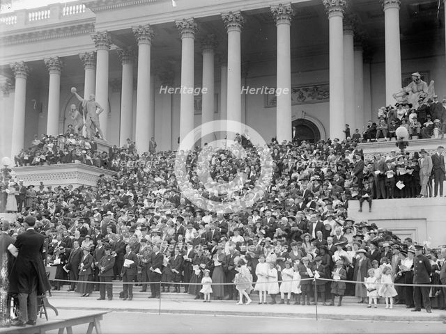 Bible Society Open Air Meeting, East Front of The Capitol, 1917. Creator: Harris & Ewing.