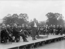 Bible Society Open Air Meeting, East Front of The Capitol - Champ Clark Speaking, 1917. Creator: Harris & Ewing