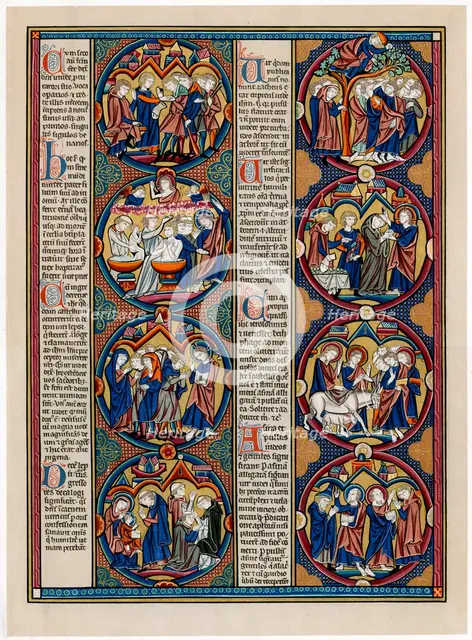 Bible scenes, late 13th century. Artist: Unknown