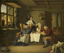 Bible Reading, 1831. Creator: Eduard Pistorius