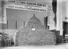 Bibles - 5000 Gideon Bibles for D.C. Hotels, 1913. Creator: Harris & Ewing
