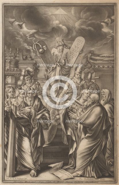 Biblia Ectypa (Pictorial Bible), 1695. Creators: Johann Christoph Weigel, Elias Christoph Heiss, Johann Jakob von Sandrart.